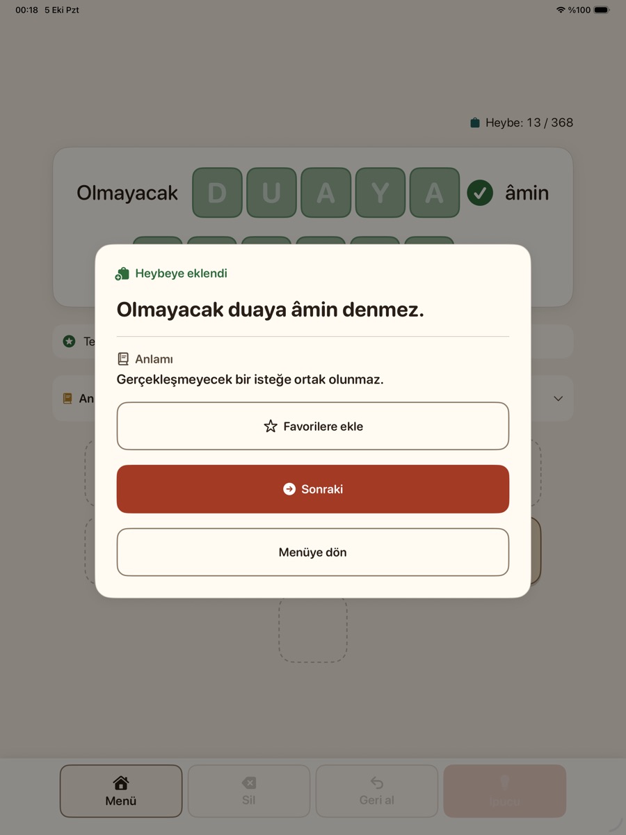 Söz Heybesi iPad 2