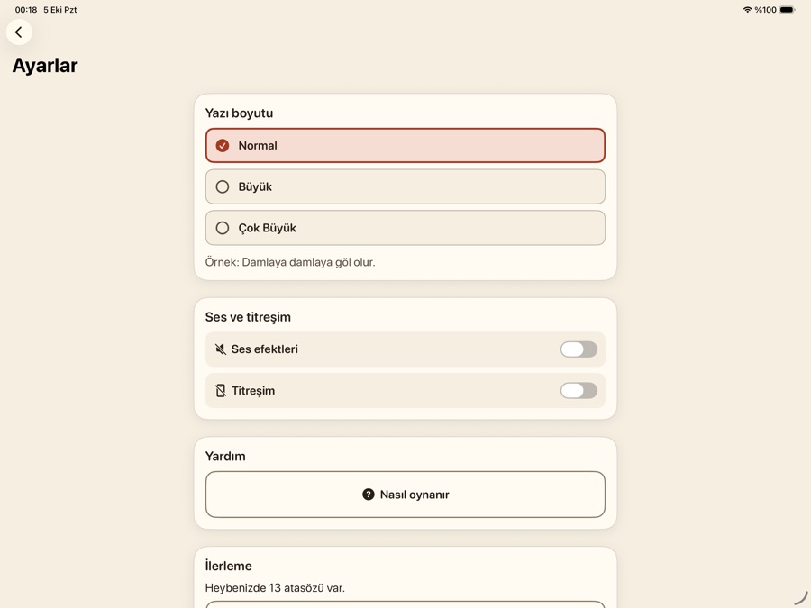 Söz Heybesi iPad 5